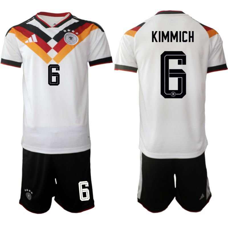 Men 2026 World Cup National Team Germany home white #6 Soccer Jersey->germany jersey->Soccer Country Jersey